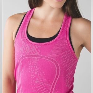 Lululemon Swiftly Tech Tank Heathered Jewel Magenta